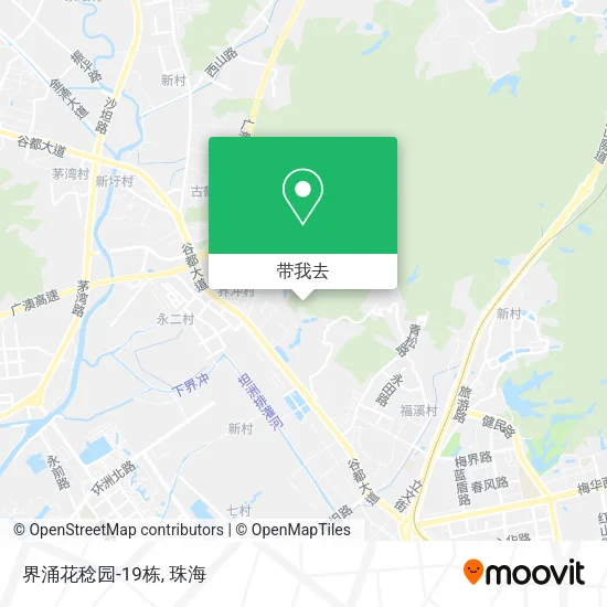 界涌花稔园-19栋地图