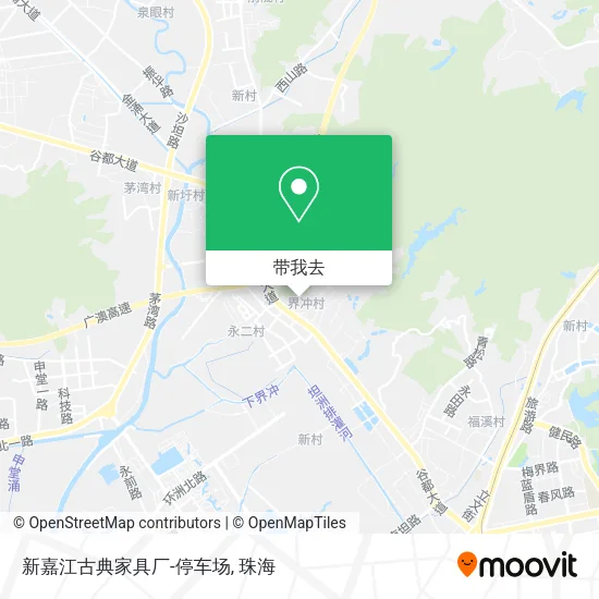 新嘉江古典家具厂-停车场地图