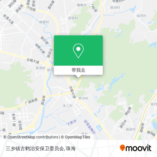 三乡镇古鹤治安保卫委员会地图