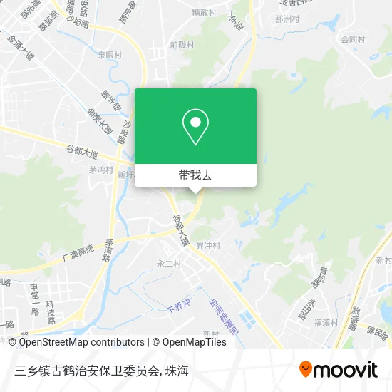 三乡镇古鹤治安保卫委员会地图
