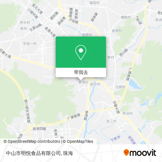 中山市明悦食品有限公司地图