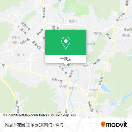 雅居乐花园-宝翠园(东南门)地图