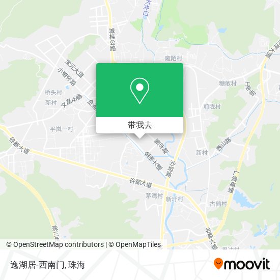 逸湖居-西南门地图