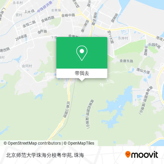 北京师范大学珠海分校粤华苑地图