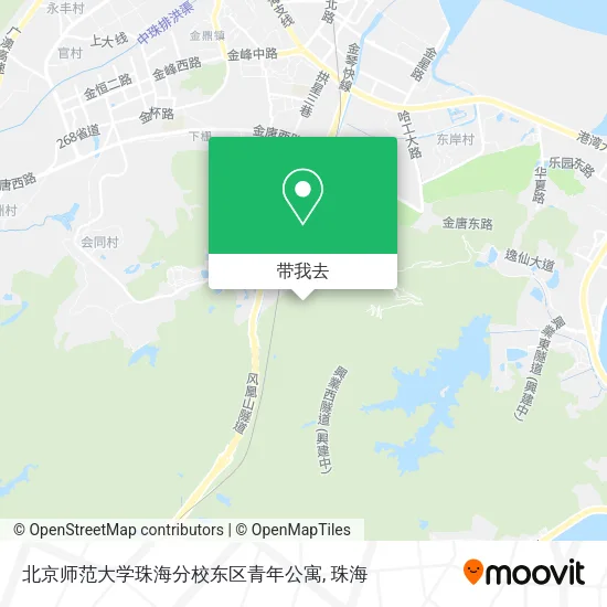北京师范大学珠海分校东区青年公寓地图