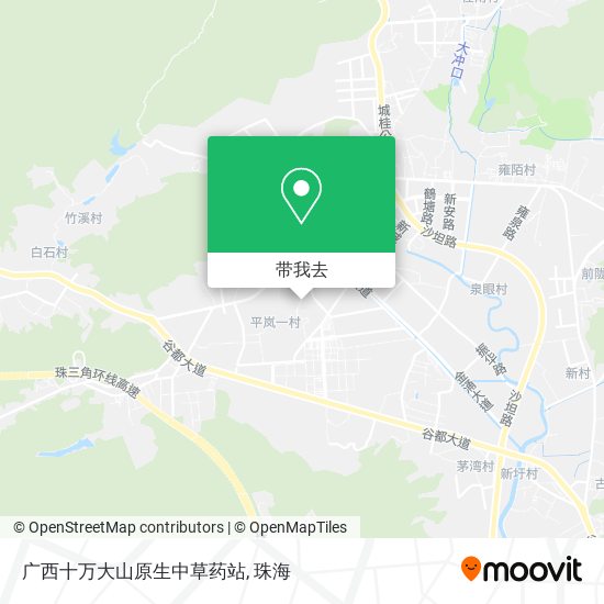 广西十万大山原生中草药站地图