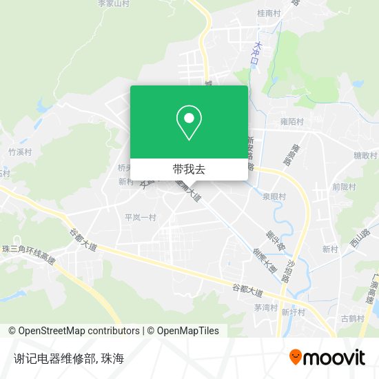 谢记电器维修部地图