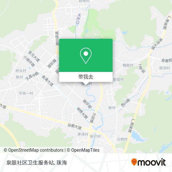 泉眼社区卫生服务站地图
