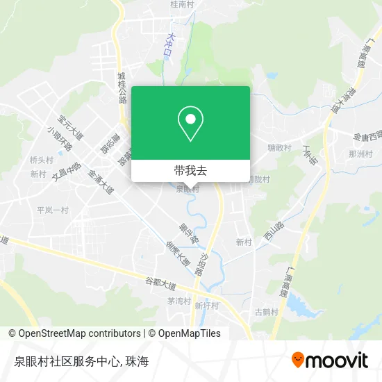 泉眼村社区服务中心地图