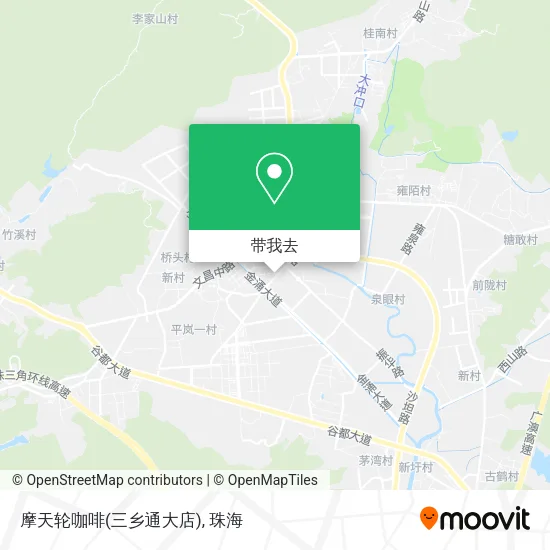 摩天轮咖啡(三乡通大店)地图