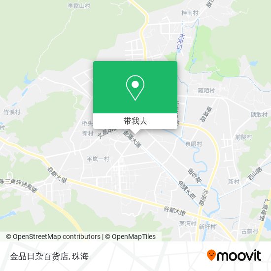 金品日杂百货店地图