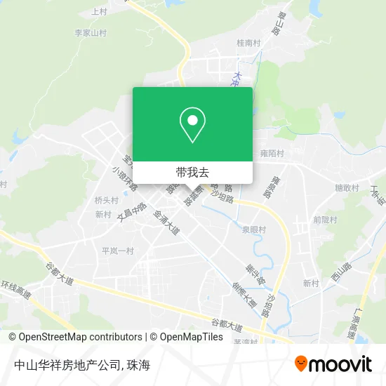 中山华祥房地产公司地图