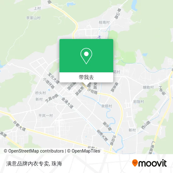 满意品牌内衣专卖地图
