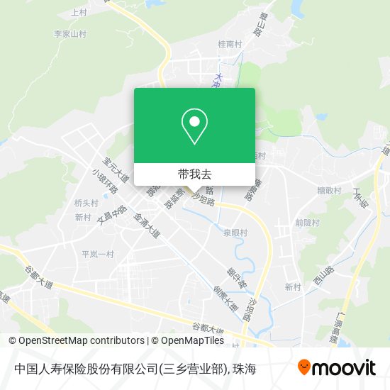 中国人寿保险股份有限公司(三乡营业部)地图
