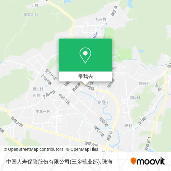 中国人寿保险股份有限公司(三乡营业部)地图