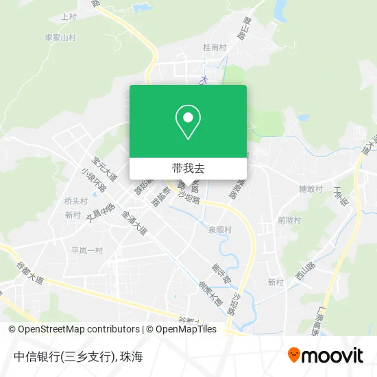 中信银行(三乡支行)地图