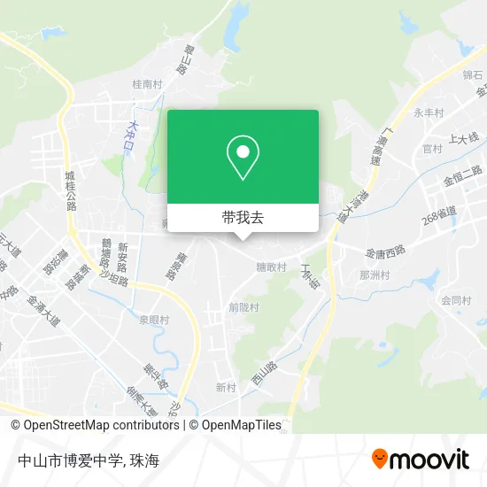 中山市博爱中学地图