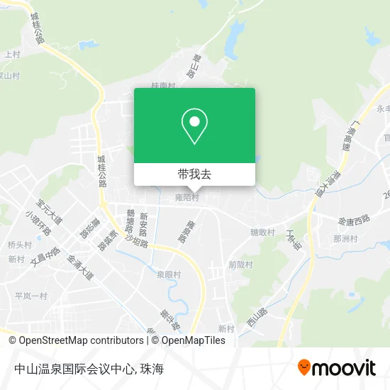 中山温泉国际会议中心地图