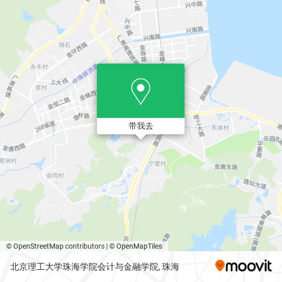 北京理工大学珠海学院会计与金融学院地图