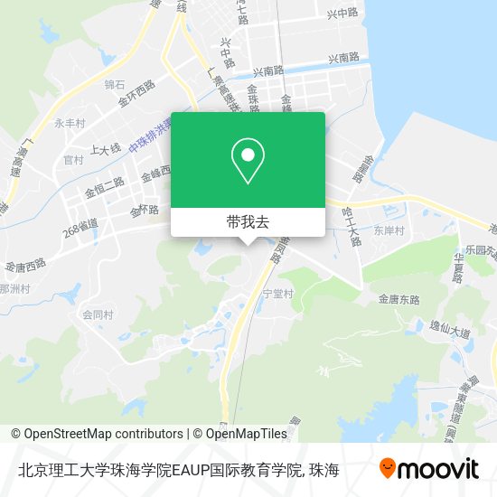 北京理工大学珠海学院EAUP国际教育学院地图