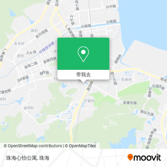 珠海心怡公寓地图