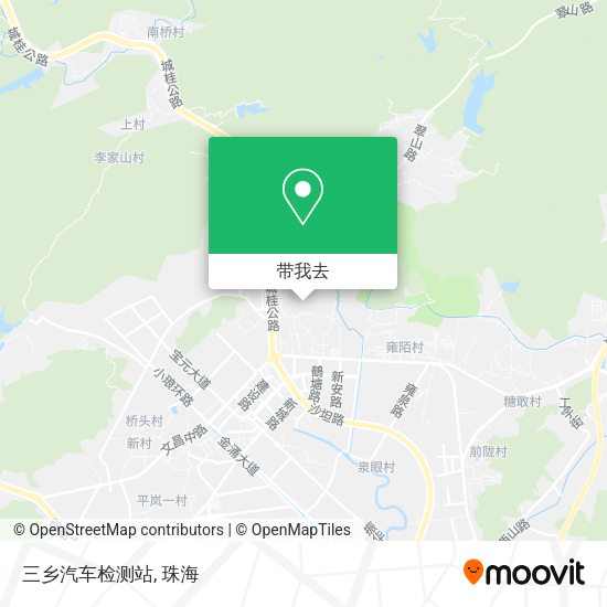 三乡汽车检测站地图
