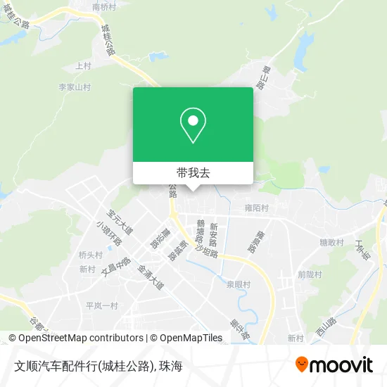 文顺汽车配件行(城桂公路)地图