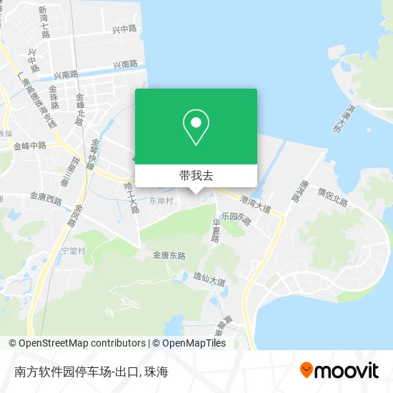 南方软件园停车场-出口地图