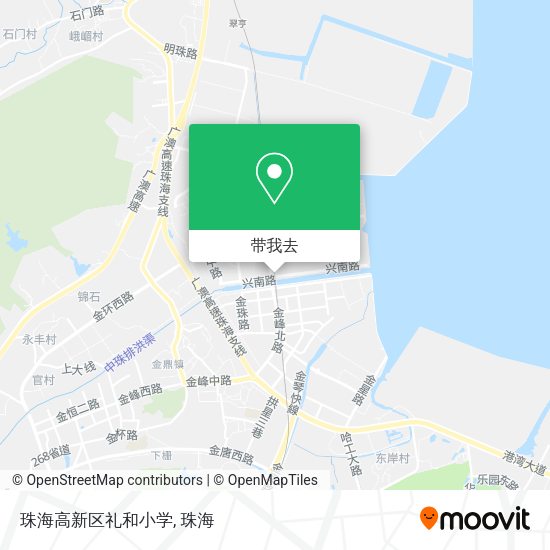 珠海高新区礼和小学地图