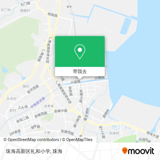 珠海高新区礼和小学地图