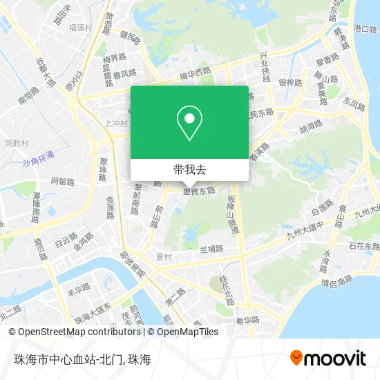 珠海市中心血站-北门地图