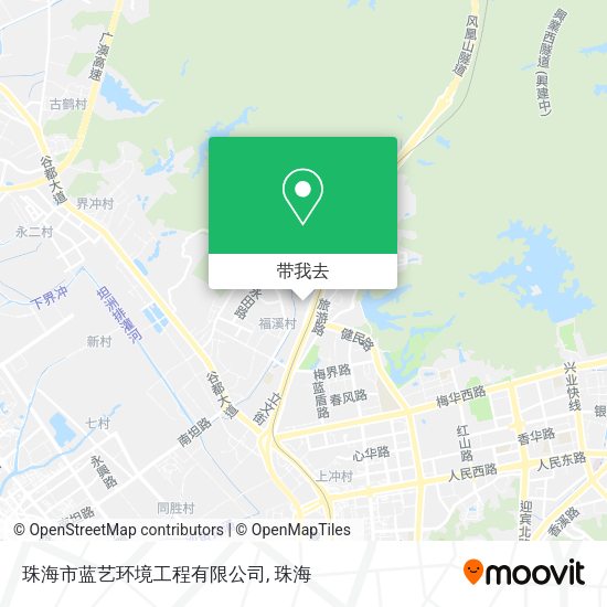 珠海市蓝艺环境工程有限公司地图