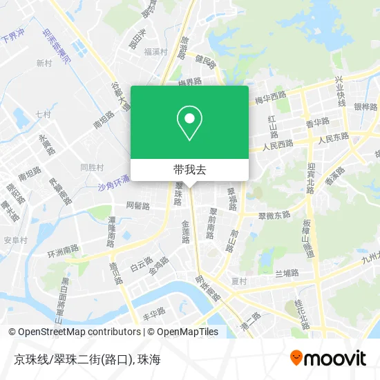 京珠线/翠珠二街(路口)地图