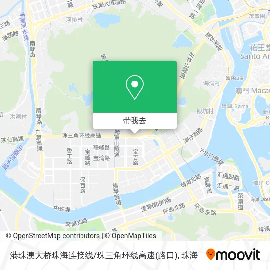 港珠澳大桥珠海连接线/珠三角环线高速(路口)地图
