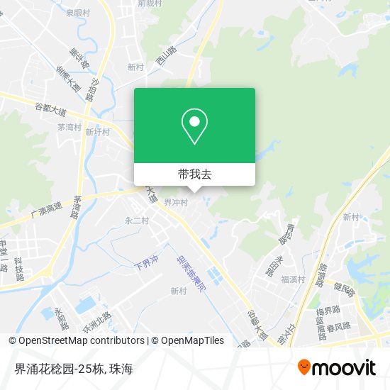 界涌花稔园-25栋地图