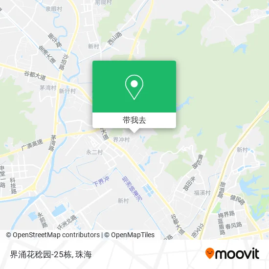 界涌花稔园-25栋地图
