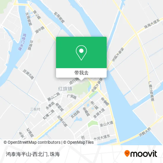 鸿泰海半山-西北门地图