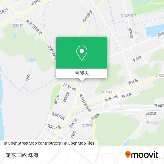 定东三路地图