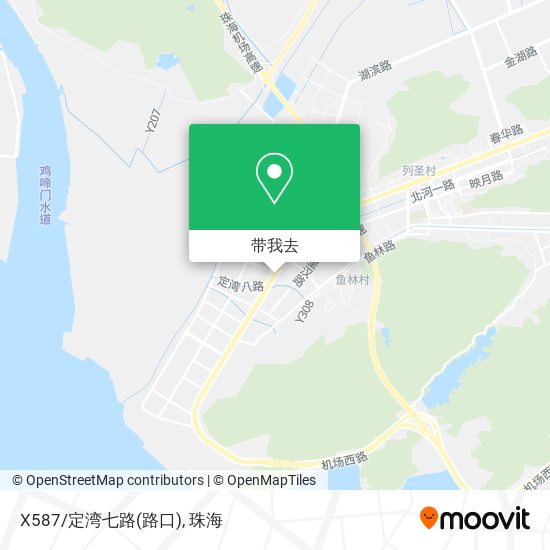 X587/定湾七路(路口)地图