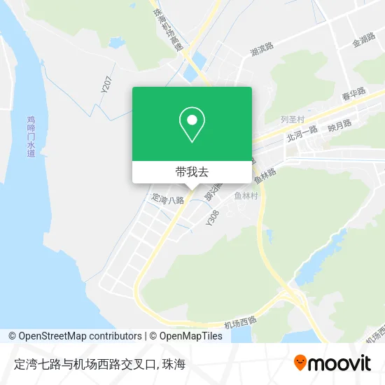 定湾七路与机场西路交叉口地图