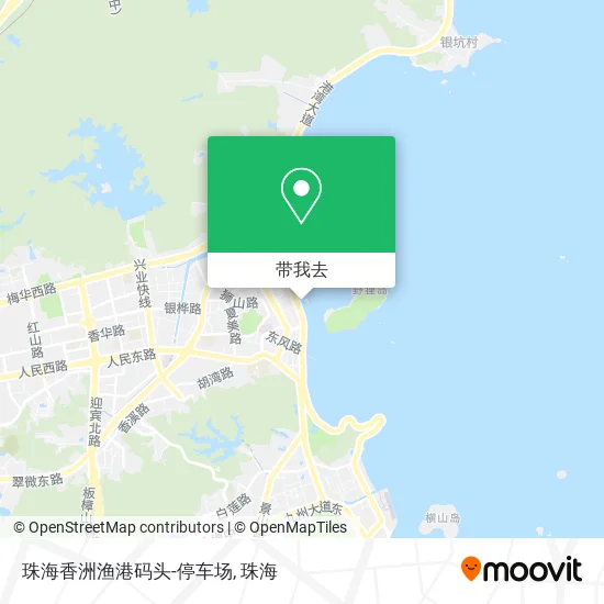 珠海香洲渔港码头-停车场地图