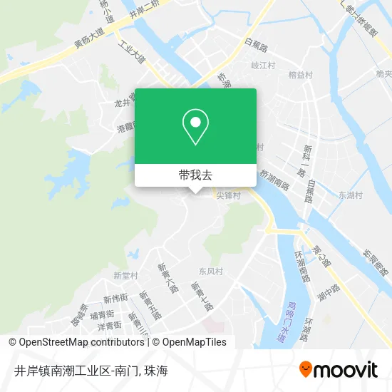 井岸镇南潮工业区-南门地图