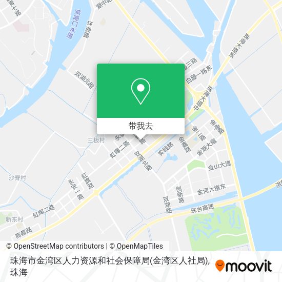 珠海市金湾区人力资源和社会保障局(金湾区人社局)地图