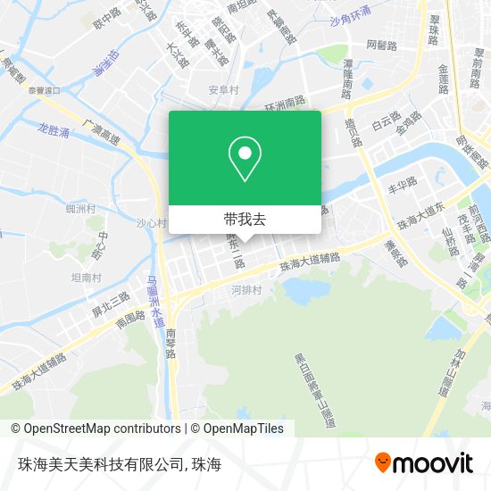 珠海美天美科技有限公司地图
