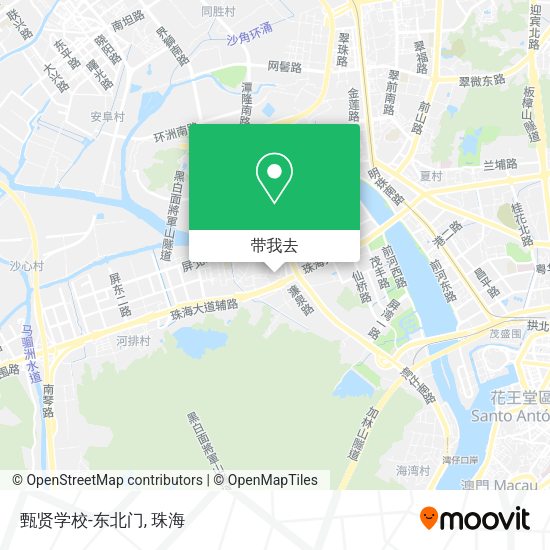 甄贤学校-东北门地图