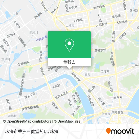 珠海市香洲三健堂药店地图