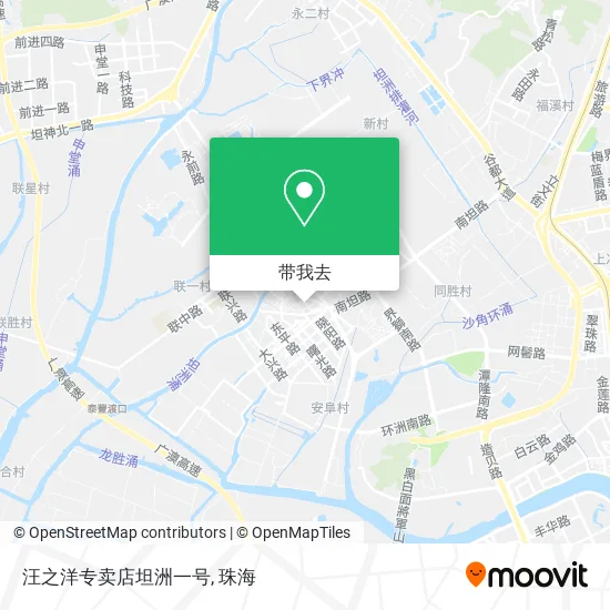 汪之洋专卖店坦洲一号地图