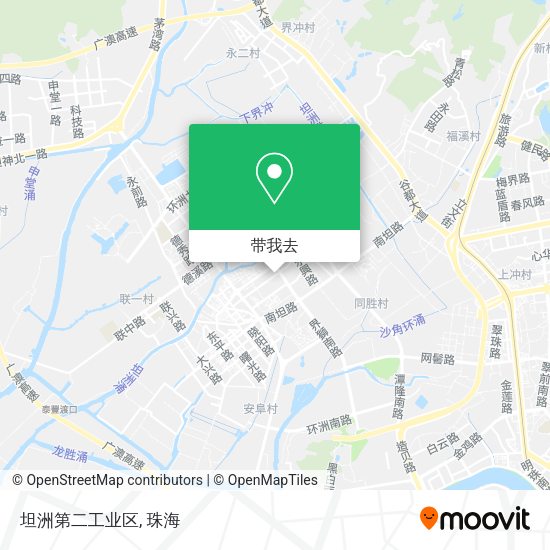 坦洲第二工业区地图