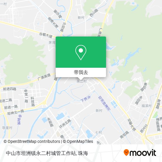 中山市坦洲镇永二村城管工作站地图