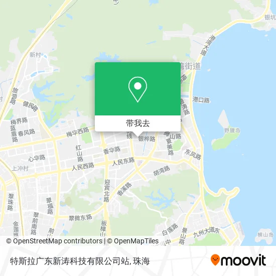 特斯拉广东新涛科技有限公司站地图